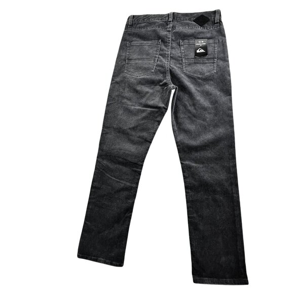 Quiksilver Boys Sz 26X26 Gray Kracker Corduroy Pants Straight Tapered NWT Skater - Picture 2 of 16